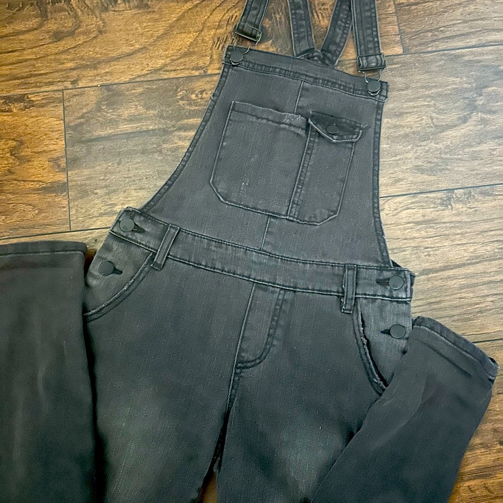 Black overall denim